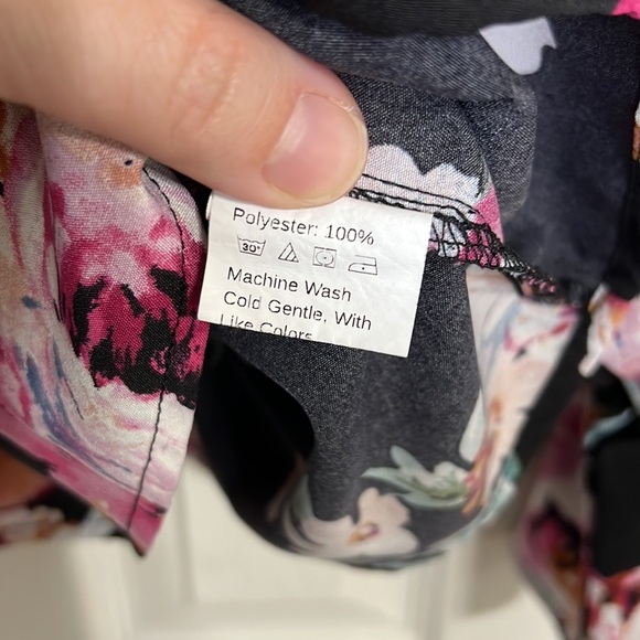 Shein Ladies Floral Dressy Blouse 0XL - Picture 5 of 7